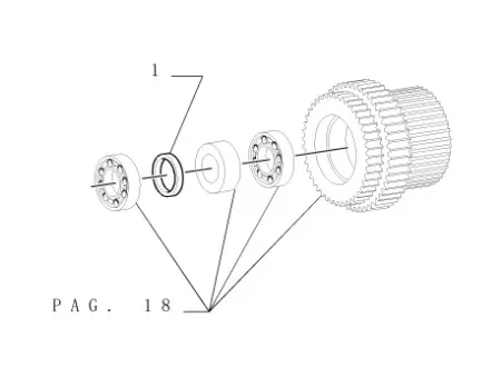 5167105 - Шайба 9,93мм толщ. вала муфт скор. КПП TMT7/MXMPm, T6090